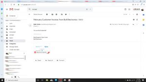 Fake invoice notice