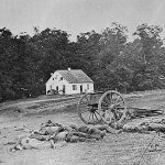 Confederate dead at the Dunker Church at Antietam