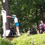 A Competitor Teeing Off On Hole 9