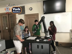 York Robothon Team working